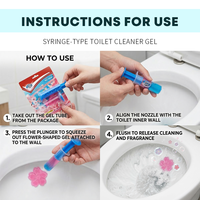 Deterjen Pembersih Toilet Sekali Pakai 2pcs Aroma Bunga Ramah Lingkungan Pembersih Kloset Bentuk Padat Grosir