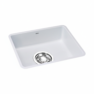 [BAEKJO] Évier fonctionnel en émail blanc 540 avec rembourrage insonorisant épais et bords d'évier faits à la main et nettes - Product Image 2