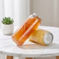 Bouteille en plastique PET facile à ouvrir pour jus, canettes de 250 ml, canettes de boissons PET, canettes de soda PET avec couvercle