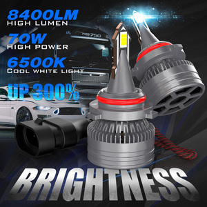 K23 9006 <span class=keywords><strong>2000</strong></span> Lumen Double Tube en Cuivre 70W 9-30v Ampoule de Phare Led avec 360 Degrés pour Éclairage Automatique LED pour Tous les Systèmes de Voiture - Product Image 5