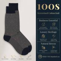 TOMOZ ECHO, calcetines de vestir de lunares coloridos para hombre de gama alta, calcetines de algodón egipcio a media pantorrilla, perfectos para trajes de negocios, zapatos de cuero