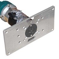 Enrutador De Placa Abatible, Enrutador De Placa De Insercibn Demesa Con 4 Uds, Anillos Con Insertos De Madera