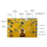 ESP32P4 32M PSRAM 16M FLASH MIPI 1024X 600 DSI MIPI Layar Sentuh Kapasitif dengan ESP32-C6 Terpasang