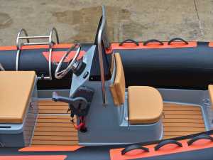Zhenbo 4.3m RIB 430A, Material de PVC de 1.2mm, Bote Inflable Rígido con Cabina para Pesca, Bote para Buceo - Product Image 4