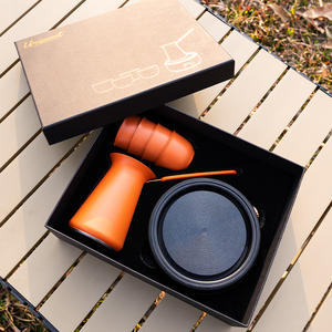 Ensemble de cafetière turque de luxe en acier inoxydable, pot turc, tasses arabes, cuisinière électrique, boîte cadeau - Product Image 3