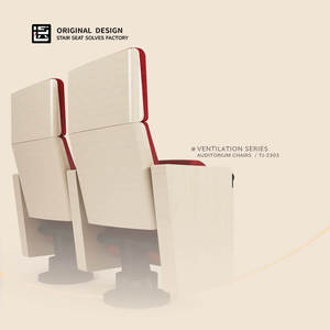 Asientos de Auditorio Contemporáneos de Acero, Plegables, Ecológicos, con Espuma Viscoelástica y Función Reclinable para Iglesias, Escuelas y Teatros - Product Image 5