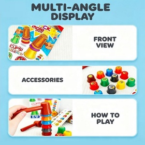 Nuevo Lanzamiento: Juego de Mesa Happy Whack Mole con Modo Apilado - Juego Educativo de Plástico para Niños y <span class=keywords><strong>Familia</strong></span> - Product Image 6