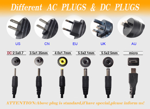 Giao Hàng Nhanh Bán Nóng Winbo Đầu Ra Màu Đen Cắm Kết Nối Ac Dc Adapter 12V 0.8a 9.6W - Product Image 5