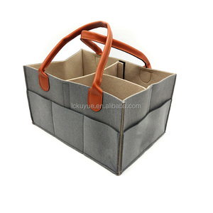 KUYUE <span class=keywords><strong>Feltro</strong></span> cestino di immagazzinaggio, caddy portatile pannolino cestino - Product Image 6