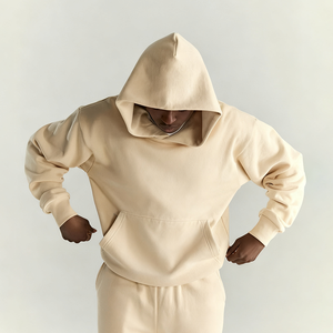 Sudadera Extra Grande de Felpa Francesa de Algodón de Alta Calidad con Espuma 3D para Pedrería Termoadhesiva, Sudadera Gruesa de Invierno para Ropa Urbana - Product Image 1