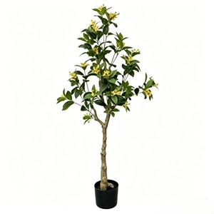 Fragrant-looking artificial sweet osmanthus branch with clustered tiny blooms for moon festival & tea <b>table</b> decor - Product Image 1