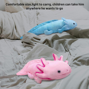 Peluche Salamandre Bleue à Visage Vif Simulation Pieds Minuscules Queue Souple pour Amoureux d'<span class=keywords><strong>Axolotl</strong></span> Décor de Lit Étreignant Animal en Peluche <span class=keywords><strong>Axolotl</strong></span> - Product Image 3