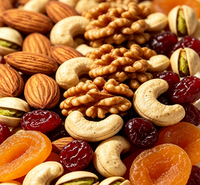 BANTIAN Vente en gros de fruits secs et noix assortis, amandes décortiquées, noisettes non salées, grillées, dures, pour les fêtes en famille, 1000g, étiquette personnalisée