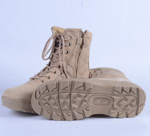 Botas Tácticas Transpirables para Exteriores Definite TCB03 de Gamuza para Camping, Desierto y Selva, Color Negro y Caqui - Product Image 4