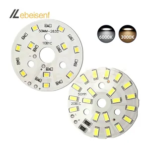 5V 라운드 LED 라이트 보드 5W 10W SMD5730 SMD2835 3000K 따뜻한 흰색 6000K 하이라이트 저전압 원형 알루미늄 램프 패널