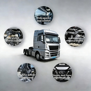 Тягач Dongfeng <span class=keywords><strong>6x4</strong></span>, дизельный, для тяжелых условий эксплуатации, для перевозки грузов, стандарт выбросов Евро-6, новый, долговечный, 351-450 л.с. - Product Image 5