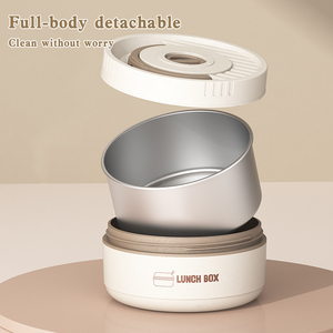 Hộp cơm trưa tròn hai lớp cách nhiệt YUEDISI bán chạy, chất liệu an toàn thực phẩm, kèm túi giữ nhiệt - Product Image 2
