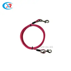 Manufacturers Customize Various Specifications Of Various Colors Of Wire Rope Pet Leash/dog Leash With Alloy Hook