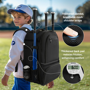 <span class=keywords><strong>Borsa</strong></span> Grande con Ruote per Attrezzatura da Softball, Zaino con Ruote per Accessori da Baseball - Product Image 3