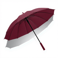 Parapluie de golf droit extra large 110 cm, coupe-vent, en fibre de verre, avec poignée en polyester et logo personnalisé 2026
