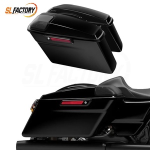 Sacoches de <span class=keywords><strong>moto</strong></span> durables avec fermoirs noirs et grilles pour haut-parleurs, compatibles avec Harley Touring Road Glide Street Glide 14-23 - Product Image 2