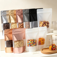 Sachet Doypack Personnalisé Imprimé pour Aliments pour Animaux avec Fenêtre Zippée pour Friandises pour Chiens et Chips de Bœuf