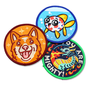 แผ่นปะทรงกลมสำหรับรีดติดหมวกเสื้อผ้าออกแบบโลโก้ได้ตามที่ต้องการ - Product Image 4