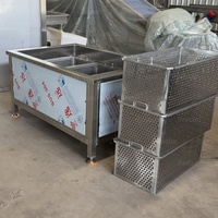 Cuve de pasteurisation industrielle à bain-marie en acier inoxydable 304, stérilisateur discontinu avec paniers perforés pour sachets, confitures, cornichons et aliments