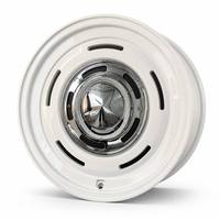Jantes en alliage chromées style rétro blanc brillant avec enjoliveurs, jantes vintage style Smoothie 15 16 17 18 19 20 pouces 5 trous PCD ET CB personnalisés