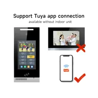 אינטרקום Tuya וידאו דלת טלפון TCP/IP וידאו אינטרקום פעמון מערכת עבור דירה עם פנים נעילה