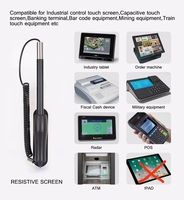 Stylet tactile en métal promotionnel à pointe dure avec cordon à ressort pour POS, PDA, PC industriel, navigateur automobile, machine résistante pour écran de peinture
