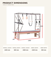 Offre Spéciale : Table de Pilates Cadillac Trapeze Ajustable PerfectForm en Bois d'Érable Massif avec Ressorts à Fil de Piano, Certifiée CE, Usage Commercial