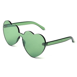 Occhiali da sole a forma di cuore all'ingrosso occhiali da sole trasparenti senza montatura colorati <span class=keywords><strong>bomboniere</strong></span> per addio al nubilato Y128 - Product Image 5