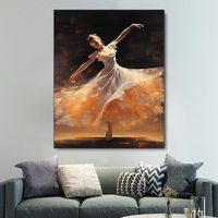 Vente chaude bricolage peinture à l'huile par numéros la fille danse Ballet image personnalisée peinture par numéros ensemble décor à la maison