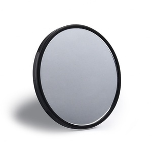 In Stock Round Blank Black Plastic Fashion Cosmetic <b>Mirror</b> Gold Pocket <b>Mirror</b> - Product Image 2