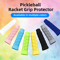 Poignée en silicone pour pickleball, antidérapante, protectrice pour raquette, grip en silicone pour pagaie de pickleball, antidérapant, protecteur