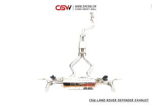 ランドローバーディフェンダー3.0MY2020キャットバック用リモコン付き中国メーカーカスタマイズ排気キャットバックフロントパイプ - Product Image 3