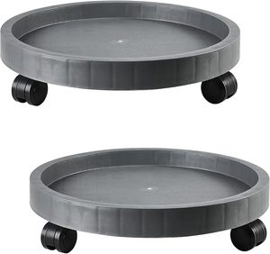 <span class=keywords><strong>Plateau</strong></span> en plastique rond <span class=keywords><strong>à</strong></span> <span class=keywords><strong>roulettes</strong></span> robuste <span class=keywords><strong>pour</strong></span> pot de fleur intérieur et porte extérieure - Product Image 1
