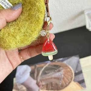 CHENXI Porte-clés et breloques en résine et acrylique en forme de crème glacée, style Kawaii, accessoires pour sacs, cadeaux - Product Image 5