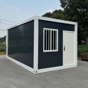 Maisons modulaires préfabriquées en acier détachable de fabrication professionnelle, prix attractif, emballage plat, bureau extérieur en sandwich - Product Image 1
