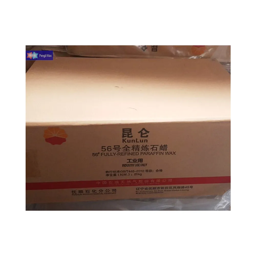 A buon mercato fushun petrolchimico kunlun bianco puro raffinato prezzo cera cera di paraffina cera di paraffina 58-60 semi raffinata tonnellata cina