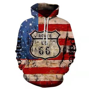 <span class=keywords><strong>Felpa</strong></span> con Cappuccio da <span class=keywords><strong>Uomo</strong></span> in Poliestere/Cotone 240g con Stampa a Trasferimento Termico, Stile Casual Hip Hop Sportivo Streetwear - Product Image 5