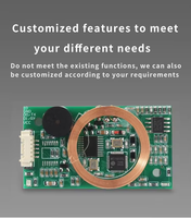 Módulo Lector de Tarjetas Inteligentes RFID de Doble Frecuencia 125kHz 13.56MHz, Interfaz Wiegand UART, Material ABS, Protocolo ISO 14443A, 0-3m