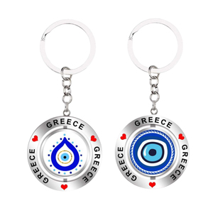 Portachiavi in Metallo Personalizzato con Logo Grecia Atena, Souvenir Greco di Atena - Product Image 3