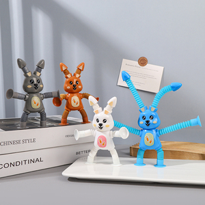 Nuevo Juguete Antiestrés de Conejo de Plástico con Diseño de Dibujos Animados, Divertido para Niños, con Alambre Retorcido y Muñeco Deformable - Product Image 1