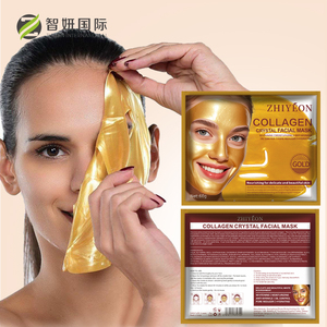 Mặt nạ giấy dưỡng ẩm tự nhiên dạng gel thủy tinh làm đẹp da, trắng da, collagen vàng 24K, bán buôn từ nhà máy - Product Image 4