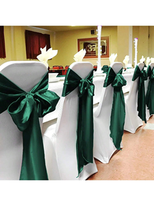 1/10pcs Decoração Do Casamento Bowknot Cadeira Sashes, Feito de flâmulas de cetim/fitas, Adequado para Banquetes Cadeiras. - Product Image 2