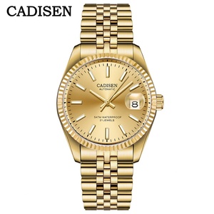 นาฬิกาข้อมือผู้ชาย CADISEN 8053 สีทอง ระบบจักรกล อัตโนมัติ หรูหรา สายสแตนเลส กันน้ำ - Product Image 3