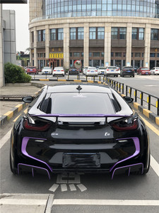 Nouveau kit carrosserie en fibre de carbone ZNDR style haut de gamme pour I8 2014-2020 : lèvre avant, diffuseur, spoiler, jupes latérales de remplacement - Product Image 4