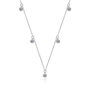 Gioielli personalizzati all'ingrosso 925 Sterling <span class=keywords><strong>Silver</strong></span> Hip Hop <span class=keywords><strong>Rock</strong></span> Full Star Chain collana di Moissanite di diamanti coltivati per le donne - Product Image 1